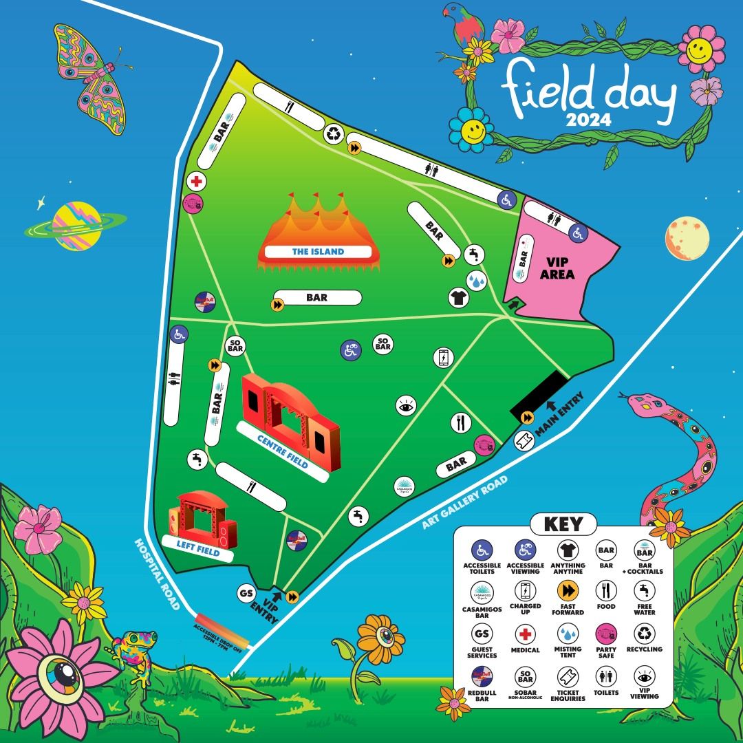 Field Day 2024 Festival Map Revealed That Festival Site