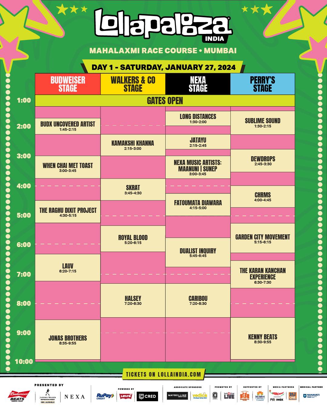 Lollapalooza India 2024 Set Times Revealed That Festival Site