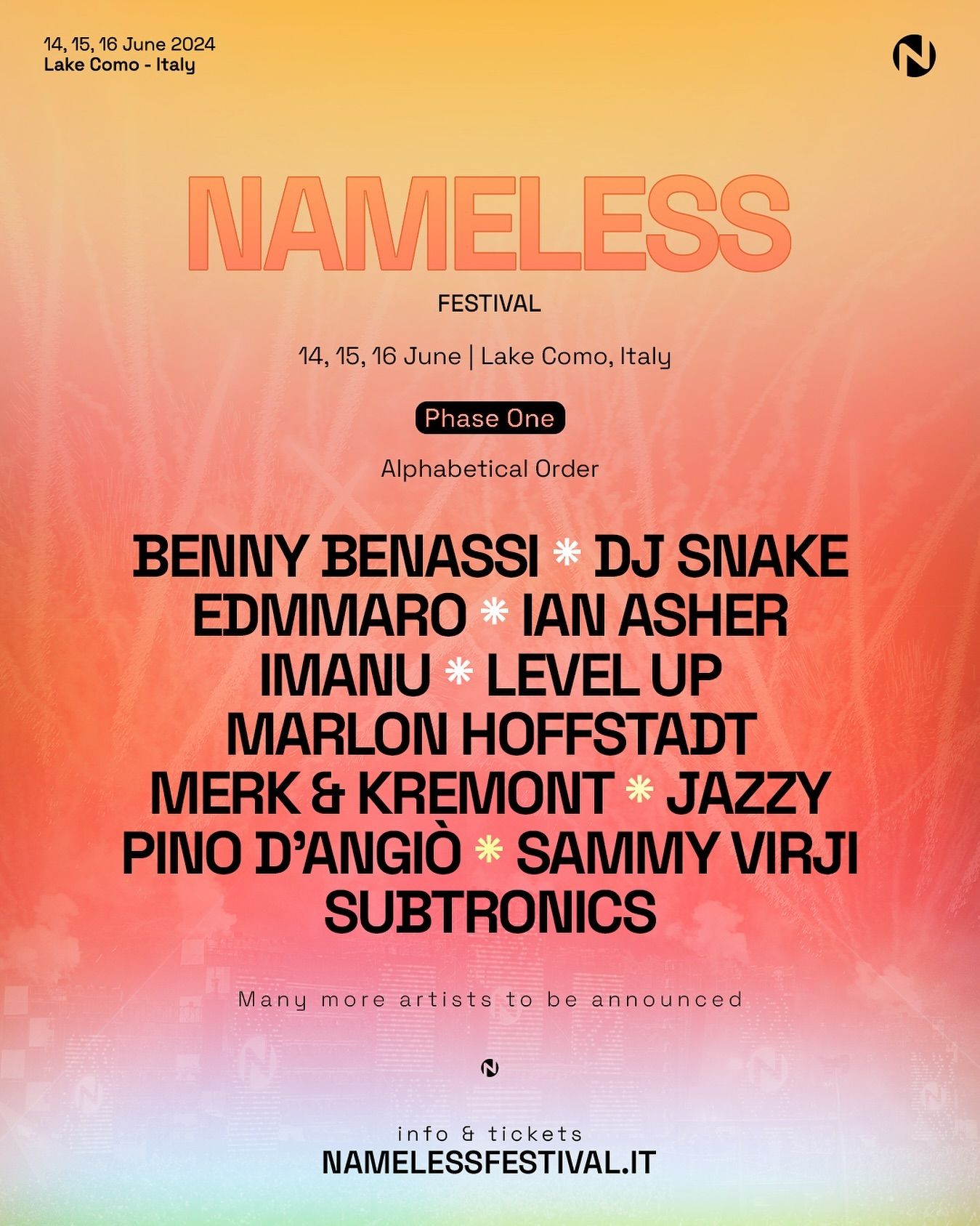 Nameless Festival 2024 Unveils Phase 1 Lineup That Festival Site