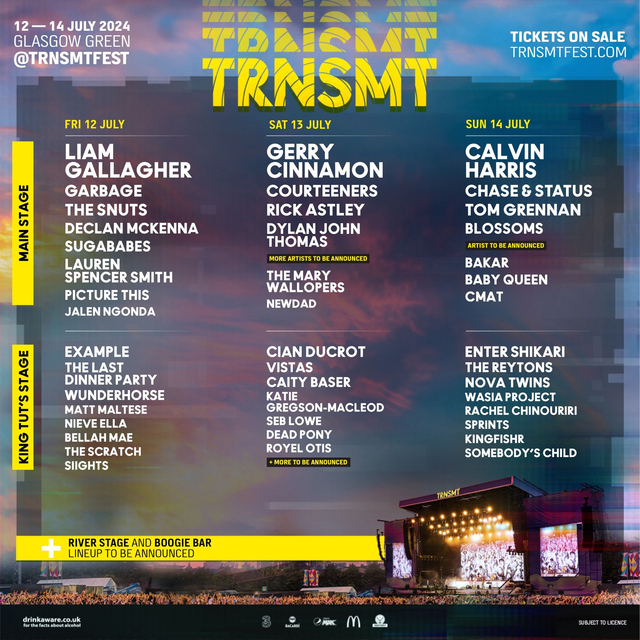 TRNSMT Festival Adds 23 New Artists to Its 2024 Lineup That Festival Site